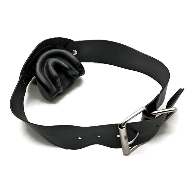 KINKgear Bâillon en latex No More Noir